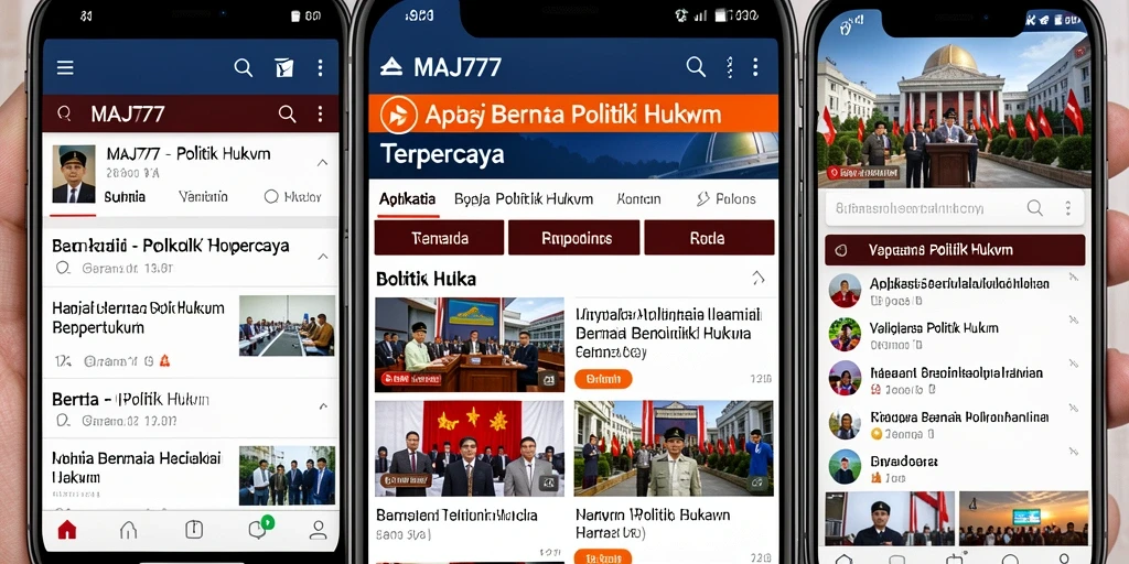 Tampilan antarmuka aplikasi MAJ777 yang informatif dan menarik.