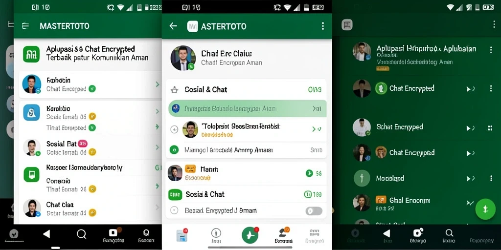 Antarmuka MASTERTOTO yang menarik dan fungsional untuk Chat Encrypted.