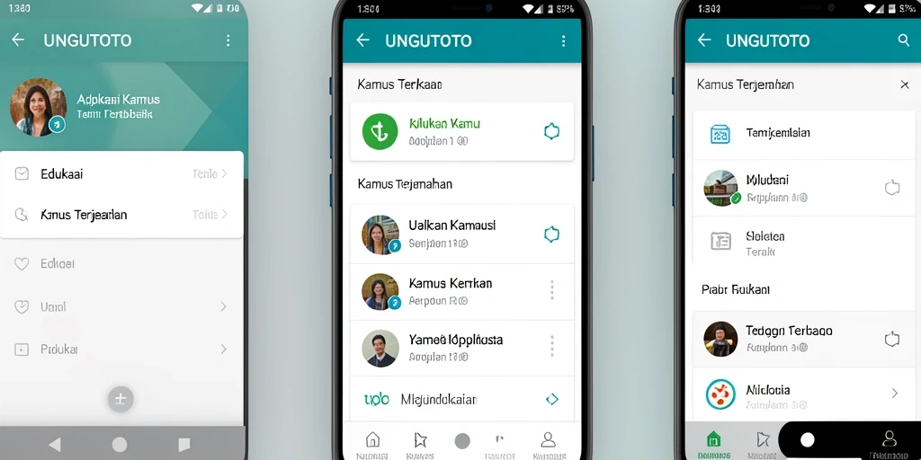 Tampilan antarmuka UNGUTOTO yang sederhana dan efektif.